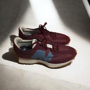 New Balance Burgundy and Blue Sneakers